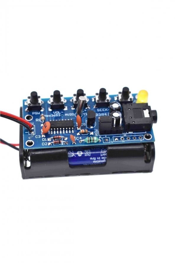 Demonte HEX3653 Stereo FM Radyo Alıcı Modül Elektronik Eğitim Kiti DC 1.8V-3.6V Kablosuz Dijital - 8