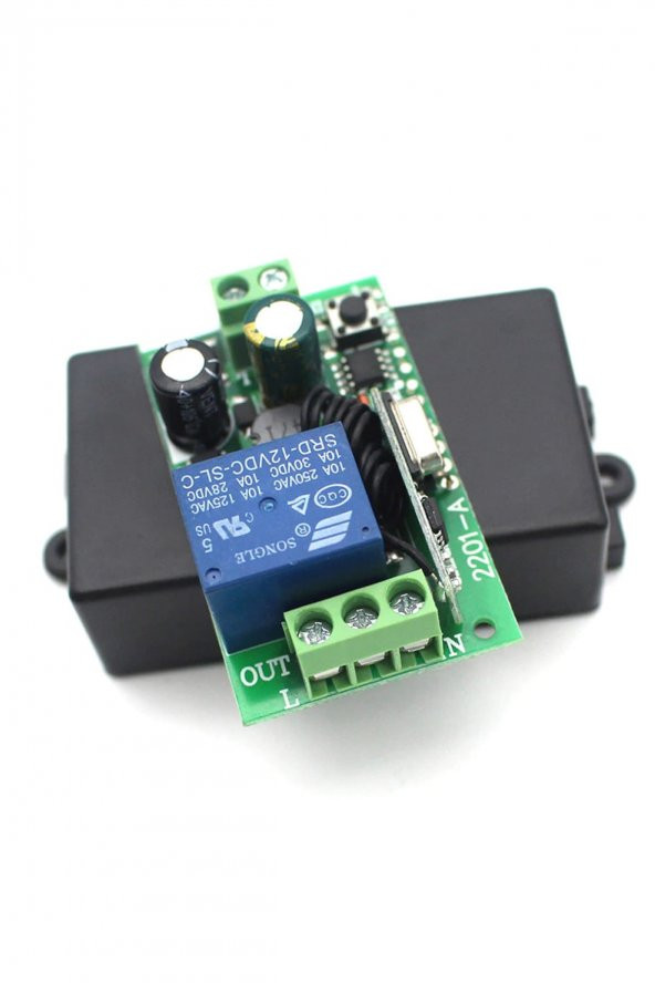 433Mhz RF 1 Kanal Röle Modül AC 220V  Kablosuz Pompa Fan Lamba Perde Akıllı Ev Garaj Bariyer Kapı - Resim 3