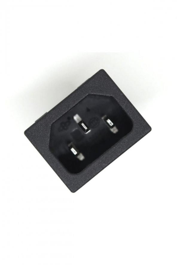 220V 15A AC Erkek Power Giriş Soketi C14 3 Pin Panel Montaj Tip Güç Kablo Bağlantı Konnektörü - 4