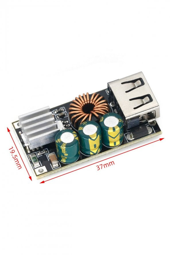 QC3 Hızlı Şarj Modülü  DC 10-32V 24W to 5V Usb Voltaj Düşürücü Cep Telefonu Apple Android Huawei MTK Samsung - 8