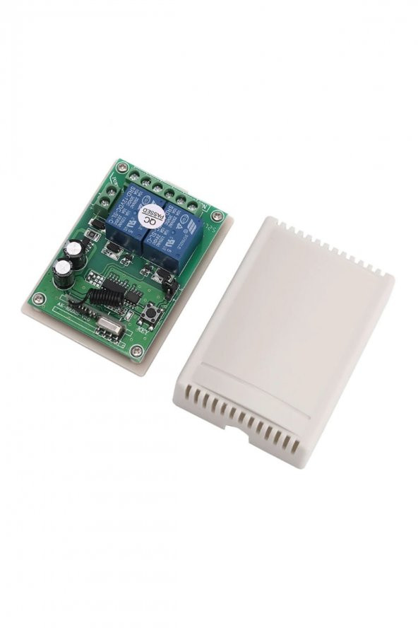 433Mhz RF 2 Kanal Röle Modül DC12V Kablosuz Motor Pompa Fan Lamba Perde Akıllı Ev Garaj Bariyer Kapı