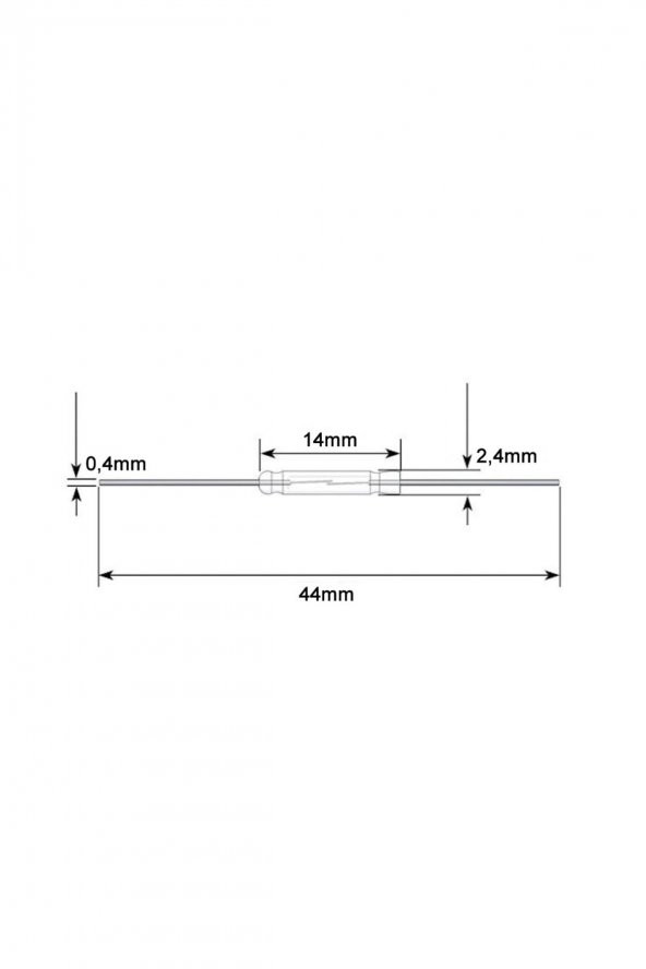 14mm Reed Röle Anahtar Sensör Switch Manyetik Alan Mıknatıs Algılayıcı NO Kontak Çıkışı Kapı Pencere - 8