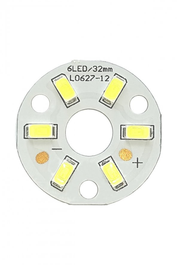 5730 12V 3W 32mm Beyaz Led Modül Aluminyum Pcb 6 Led Lamba Aydınlatma Işık