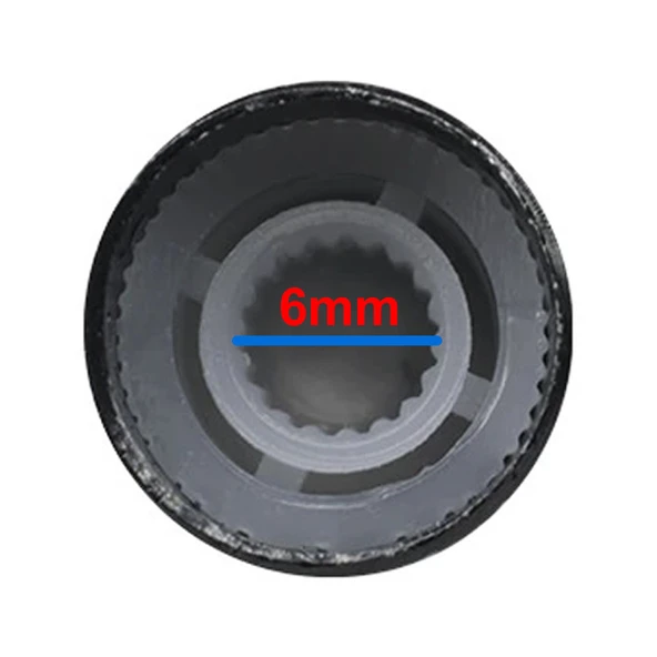 Alüminyum Pot Başlığı 6mm Tırtıklı Mil  6mm Siyah Metal Potansiyometre Rotary Enkoder Ses Voltaj - Resim 3