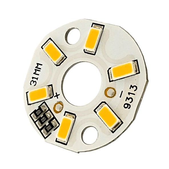 5730 5V 3W 31mm Sarı Led Modül  Aluminyum Pcb 6 Led Lamba Aydınlatma Işık - Resim 4