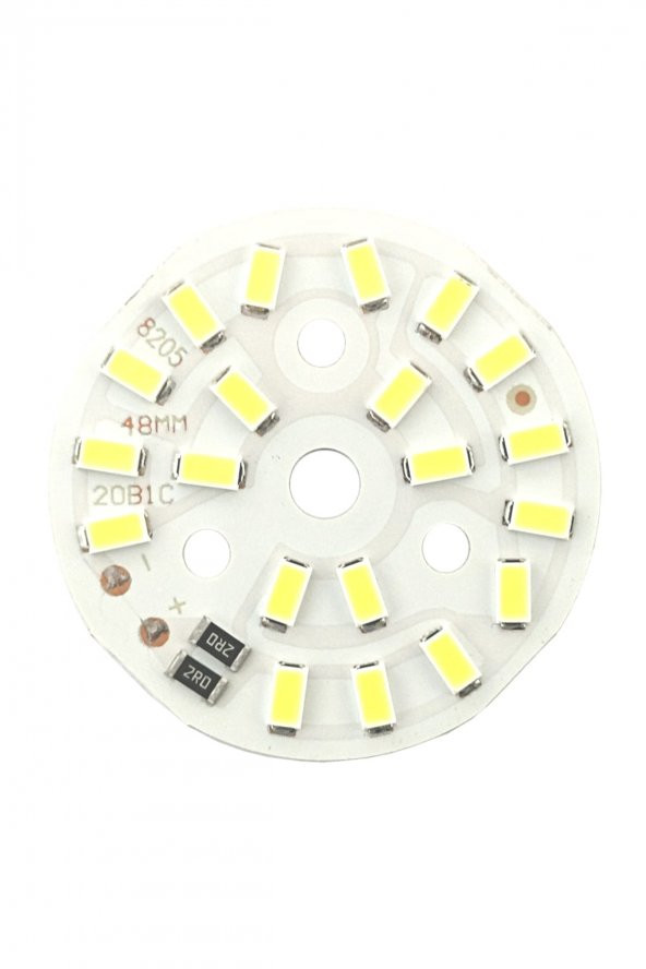 5730 5V 10W 48mm Beyaz Led Modül  Aluminyum Pcb 20 Led Lamba Aydınlatma Işık
