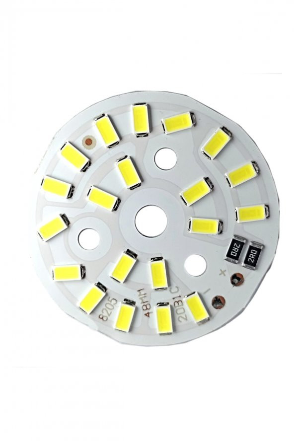 5730 5V 10W 48mm Beyaz Led Modül  Aluminyum Pcb 20 Led Lamba Aydınlatma Işık - 5