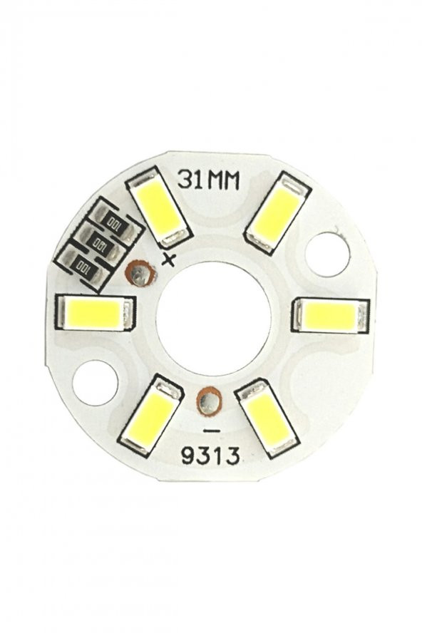5730 5V 3W 31mm Beyaz Led Modül  Aluminyum Pcb 6 Led Lamba Aydınlatma Işık