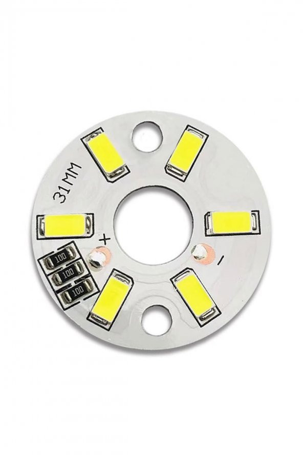 5730 5V 3W 31mm Beyaz Led Modül  Aluminyum Pcb 6 Led Lamba Aydınlatma Işık - 6