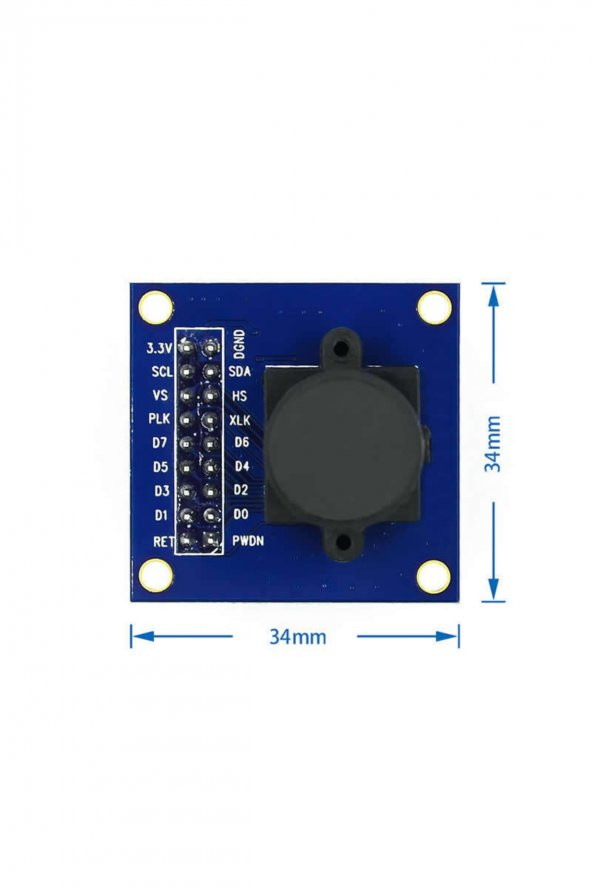 OV7670 Kamera Modülü  CMOS Görüntü Sensörü 640x480 VGA CIF Otomatik Pozlama Kontrol Görüntü İşleme