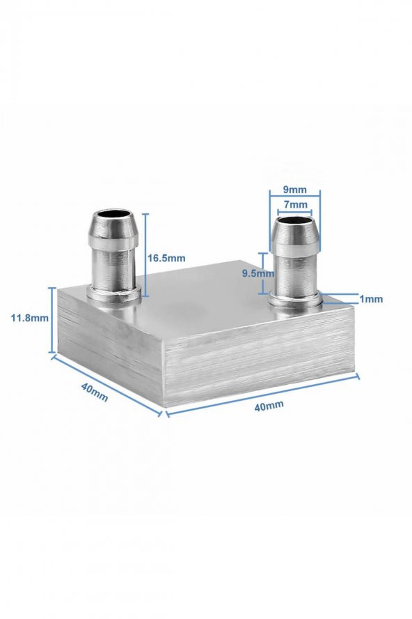 4x4cm Sıvı Su Aluminyum Soğutucu Blok 90 Derece  Bilgisayar Cpu Grafik Gpu Anakart Xbox Lazer - 8