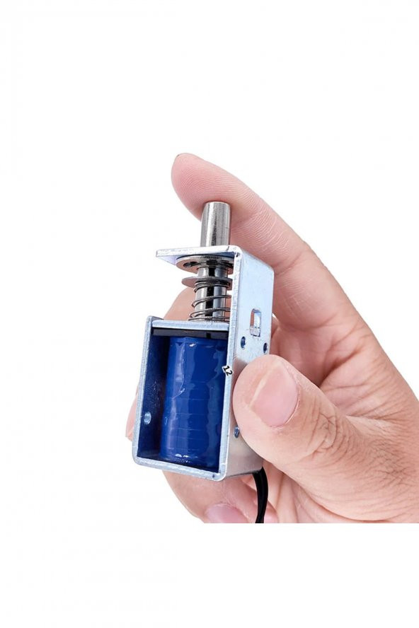 TAU-S0837DL-D Solenoid Kilit  DC 12V 1A 12W 15N Selenoid Elektrikli Manyetik Kapı Depo Kabin Kasa - 7