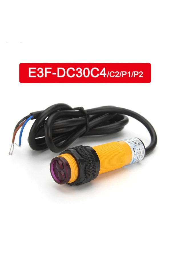 E3F-DS30C4 IR Kızılötesi Mesafe Sensörü MZ80  NPN NO İnfrared Optik 30cm Engel Algılayıcı Proximity - 6