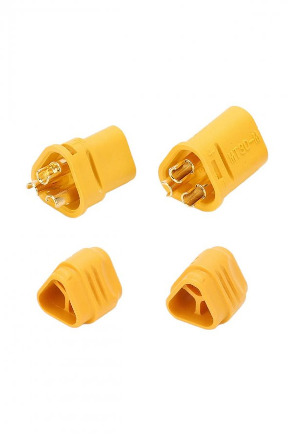 MT30 3 Pin Plug Dişi Erkek Konnektör Soket Çift  RC LiPo Pil Batarya Akü Bağlantı Konnektörü - 6