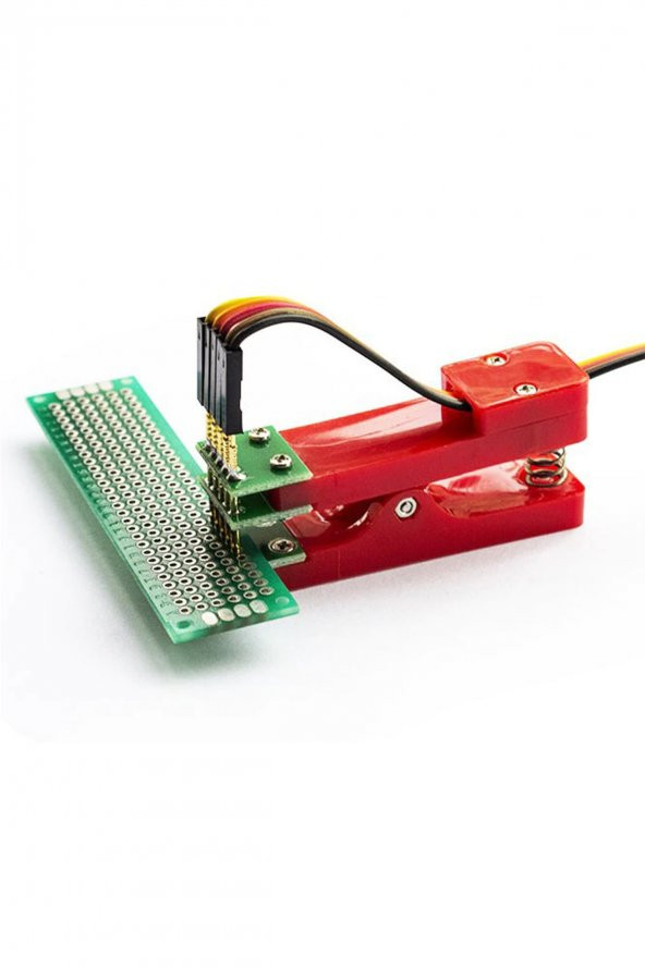 5 Pin Programlama Aparatı  2.54mm Pogo Pin Yaylı Mandal Klips Seri Üretim Entegre Arm - 6
