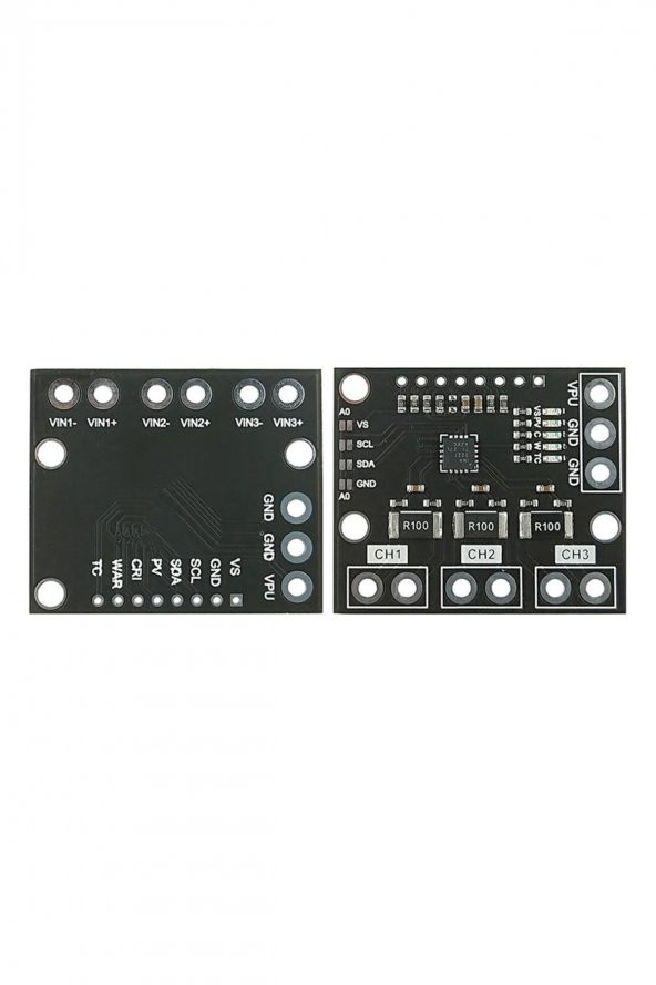 3 Kanal INA3221 Voltaj Akım Güç İzleme Sensör Modülü  26V 100A IIC Haberleşme Yüksek Hassasiyet - 7