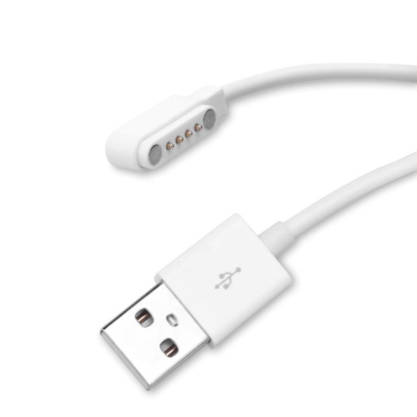 Usb 4 Pin Pogo Kablo  Akıllı Saat Manyetik Sabitleyici Şarj Kablosu GT88 GT68 KW08 KW18 KW88 KW98 - 4