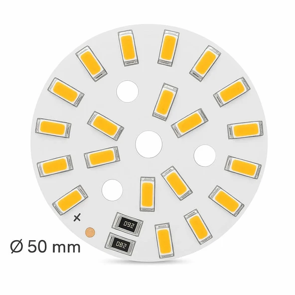5730 5V 10W 48mm Beyaz Led Modül  Aluminyum Pcb 20 Led Lamba Aydınlatma Işık - Resim 6