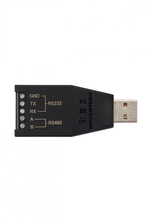 Amsamotion USB to RS232 / RS485 Modül Kutulu  Endüstriyel Tip Seri Port Sinyal Çevirici Haberleşme