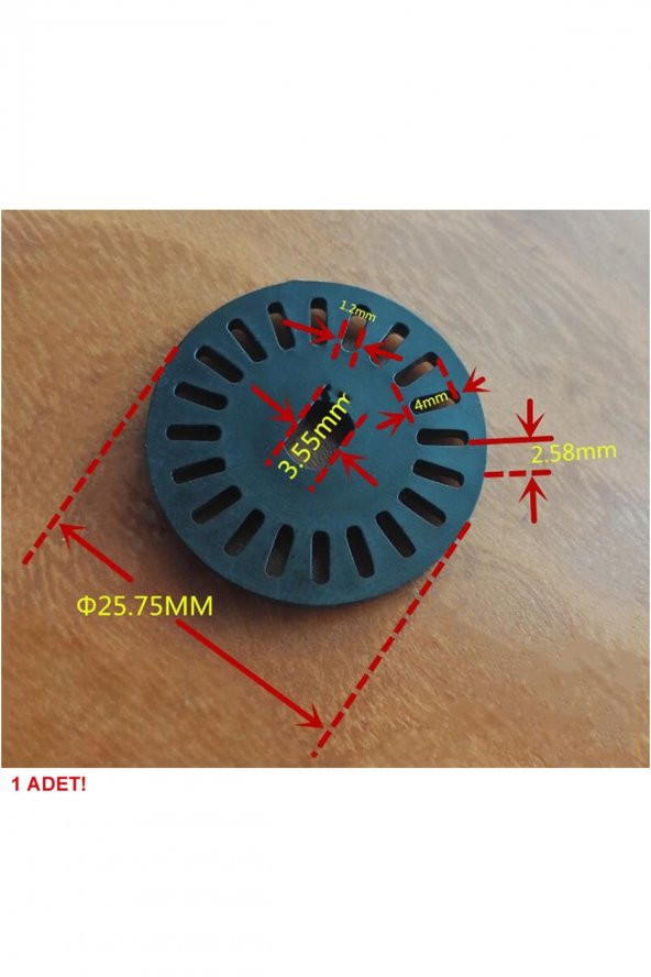 Kod Disk Plastik 20 Göz  Motor Hız Rpm Mesafe Ölçme Algılayıcı Sensör İnfrared IR Rotary Enkoder - 7