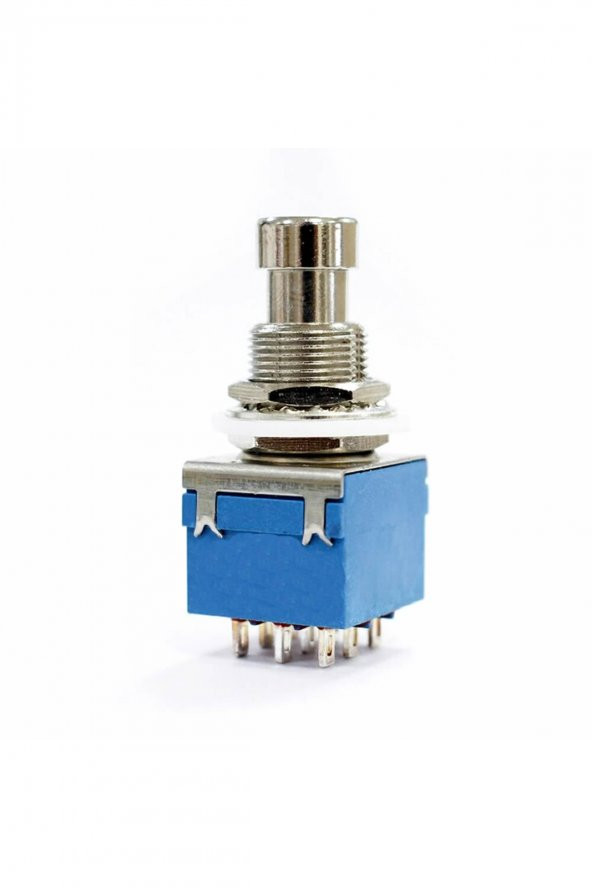 3PDT On/On/Off 3lü Anahtar  AC 250V 3A 9 Pin Switch Anlık Basmalı Buton
