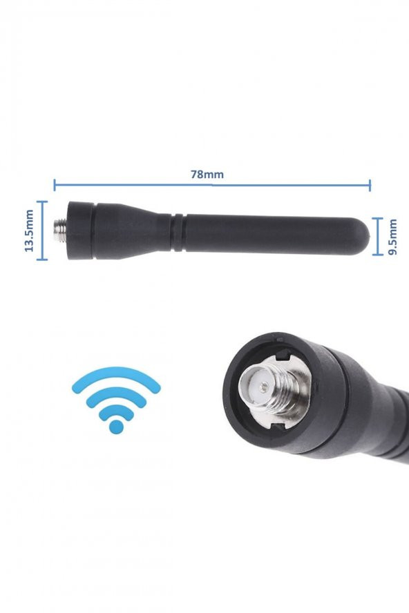 2.15db Anten SF20  400-470MHz SMA Dişi RF Kablosuz Haberleşme Telsiz Baofeng BF-888S - 5