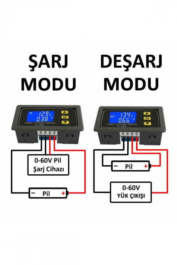 XY-CD60 Pil Aşırı Şarj Deşarj Kontrol Modülü  Lityum Lipo Batarya Kurşun Asit Akü Koryucu - 8
