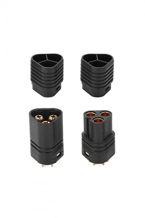 MT60 3 Pin Dişi Erkek Konnektör Soket Çift  Amass 3.5mm 12Awg RC Esc Motor Drone Lityum LiP - 5
