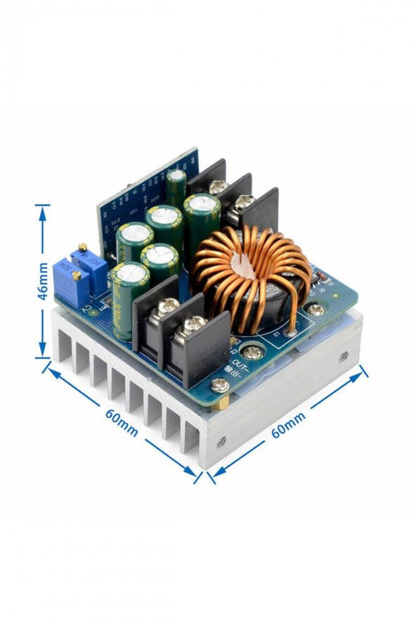 400W 12V / 60V 15A Voltaj Düşürücü Modül  Güç Kaynağı Voltaj ve Akım Ayarlanabilir DC DC Step Down