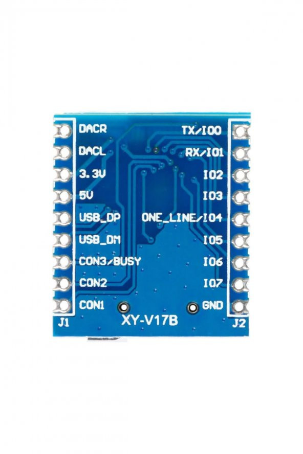 XY-V17B MP3 Wav Ses Çalma Modülü  Micro Sd 32Gb Hafıza FAT16 FAT32 24 Bit Dac - 4
