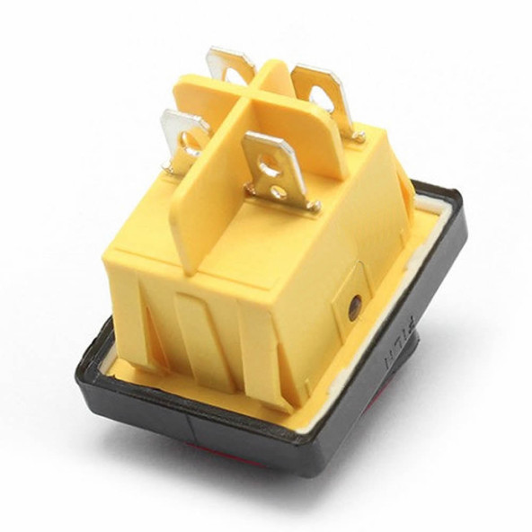 30A 250V On-Off Anahtar  Yüksek Akım Kcd4 4 Pin Buton IP67 Su Geçirmez Led Işıklı Rocker Switch - 4
