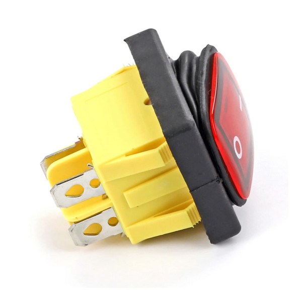 30A 250V On-Off Anahtar  Yüksek Akım Kcd4 4 Pin Buton IP67 Su Geçirmez Led Işıklı Rocker Switch - 7