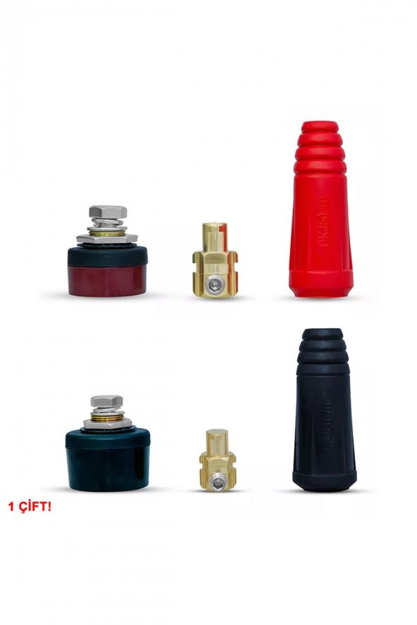DKJ10-25 200A Konnektör Çift  10-25mm2 Kablo Yüksek Akım Kilitli Panel Tip Konnektör