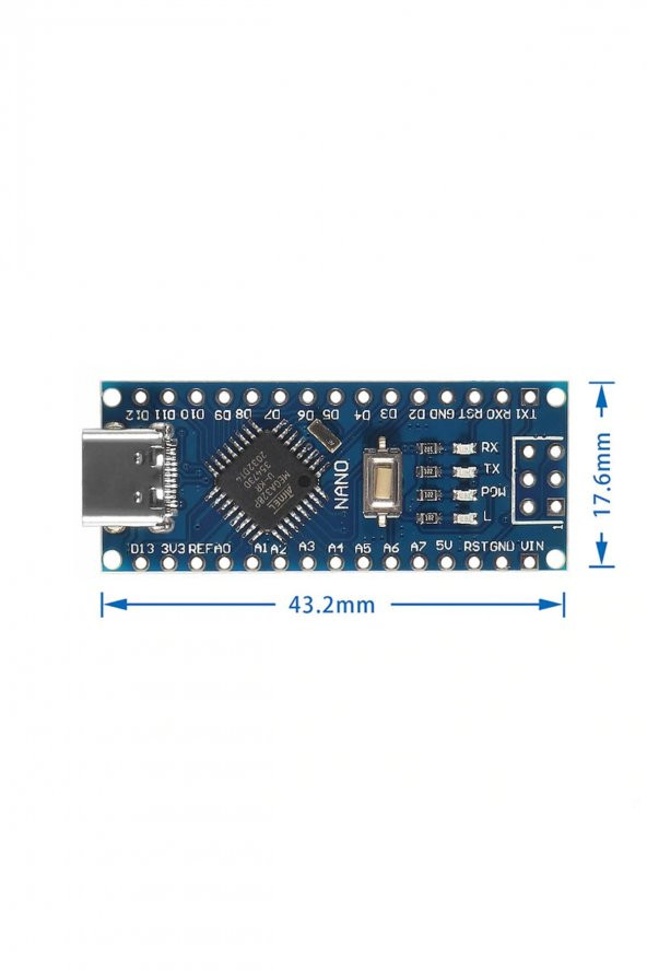 Arduino Nano 3.0 Type C Atmega328 CH340  Açık Kaynak Kod Yazılım Geliştirme - 3