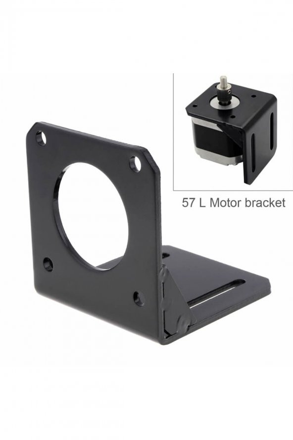 Nema 23 Nema 57 Step Motor L Tip Metal Montaj Parçası Braket Metal Taban Tutucu Montaj - 7
