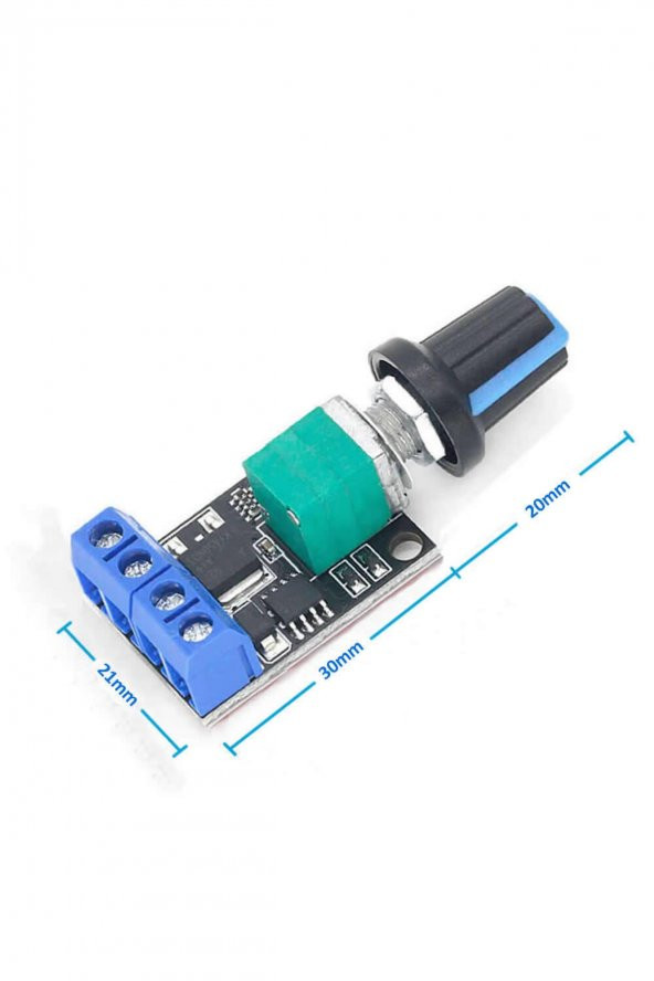 5V / 16V 10A Mini DC Motor Sürücü Hız Kontrol Devresi  0-100 Pot Kontrollü Pwm Açma Kapama