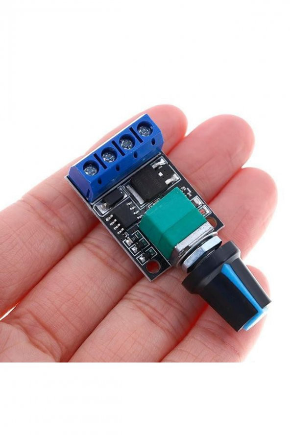 5V / 16V 10A Mini DC Motor Sürücü Hız Kontrol Devresi  0-100 Pot Kontrollü Pwm Açma Kapama - 2