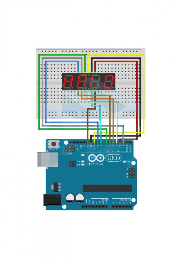0.56" 4 Hane 7 Segment Led Ekran Kırmızı Ortak Katot  14mm 4 Digit Dijital Display Alfanümerik - 7