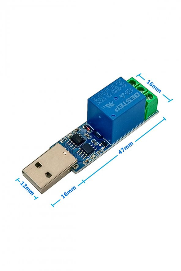 1 Kanal USB Röle Kontrol Modülü Lcus1  Bilgisayardan Cihaz Açma Kapama CH340 Com Seri Port ürün görseli