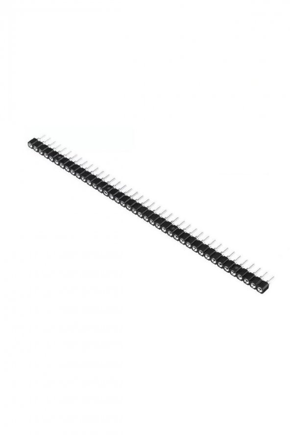 1x40 Pin Precision Dişi Header  Tek Sıra 2.54mm 180 Derece Yuvarlak Kırılabilir Bölünebilir - 4