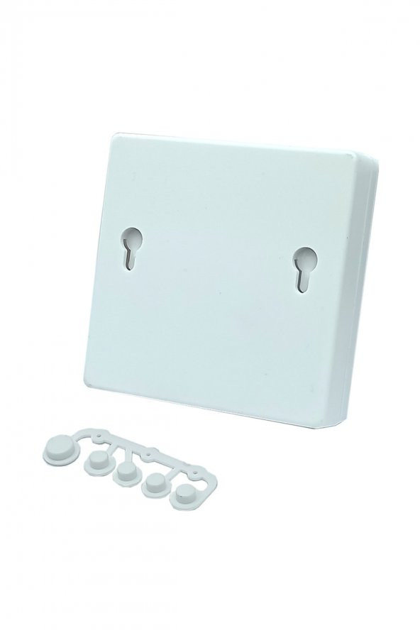Plastik Proje Kutusu 86x86mm Beyaz  Duvara Yüzeye Montaj Tip 1602 Lcd 3 Buton Elektronik Devre - 4