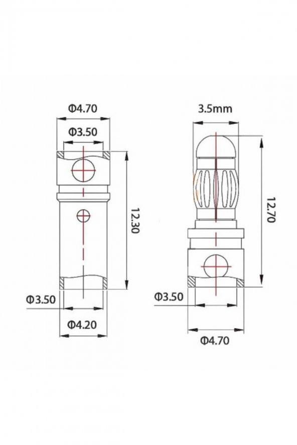 5 Çift 3.5mm Altın Kaplama Banana Dişi Erkek Soket  40A Pil Batarya Lion Bullet Plug - 8