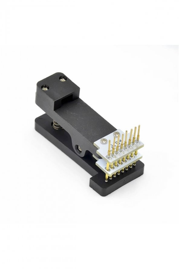 8 Pin Programlama Aparatı  2.54mm Pogo Pin Yaylı Mandal Klips Seri Üretim Entegre - 2