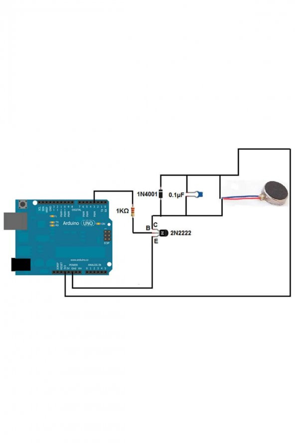 Titreşim Motoru 8mm 0834  12000 Rpm DC 2V/5V Küçük Telefon Oyuncak - 7