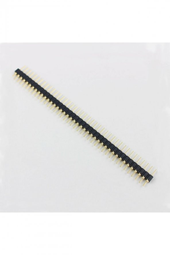 1x40 Pin Precision Erkek Header  Tek Sıra 2.54mm 180 Derece Altın Kaplama Yuvarlak Kırılabilir - 7