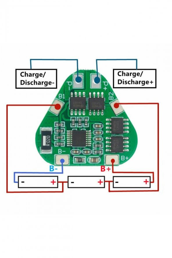 3S 8A 12V BMS Koruma Kartı  18650 Batarya Lityum Li-on Lipo Pil Koruma 11.1V 12.6V  Aşırı Şarj - Resim 2