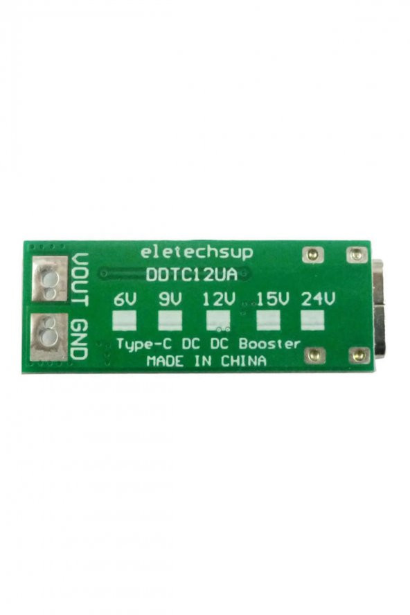 Type C USB 5V to 12V Boost Modül  9W DC Voltaj Yükseltici Taşınabilir Minik Güç Kaynağı Step Up - 8