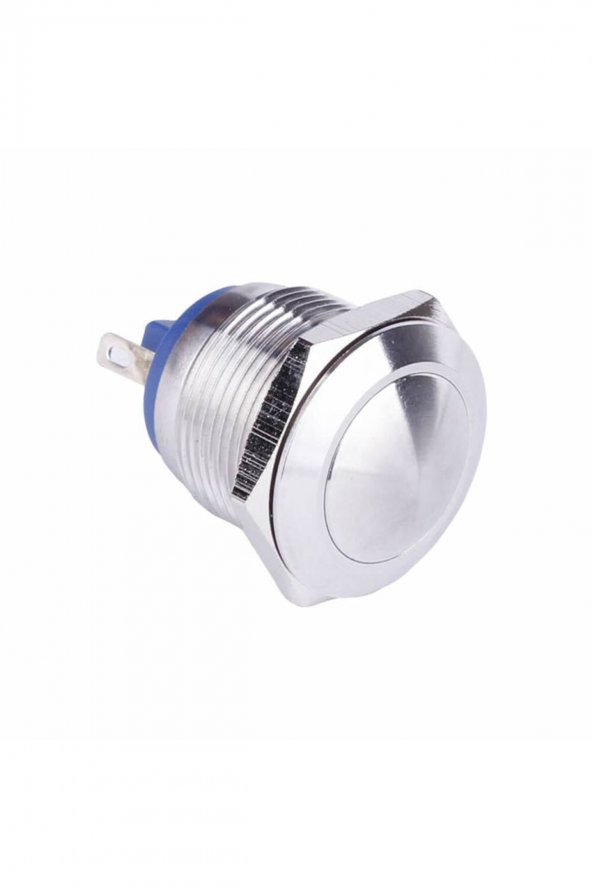 16mm Metal Panel Montaj Yuvarlak Kafa Push Buton NO  DC 6A 12V AC 3A 250V IP67 Su Geçirmez - 2