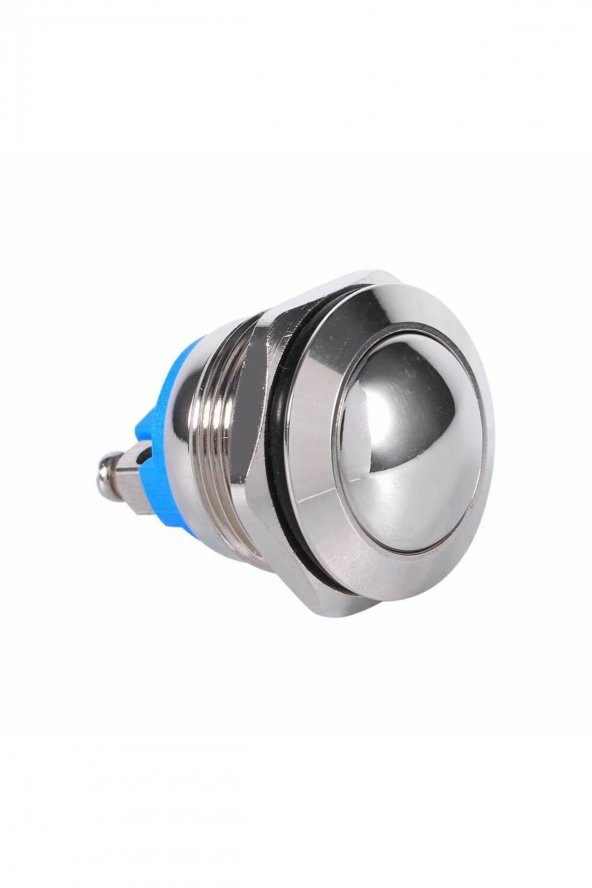 16mm Metal Panel Montaj Yuvarlak Kafa Push Buton NO  DC 6A 12V AC 3A 250V IP67 Su Geçirmez - 6