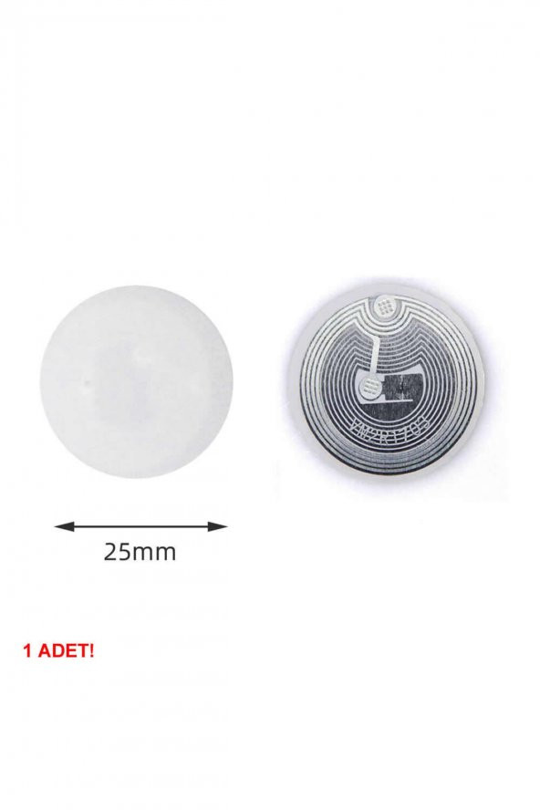 13.56Mhz UID Değiştirilebilir 25mm Rfid Etiket  Nfc Okunabilir Yazılabilir Göstergeç 13.56 Mhz - 5